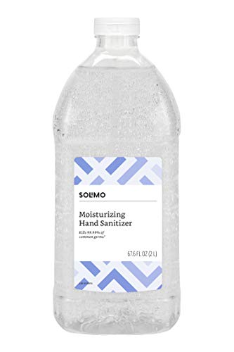 Amazon Brand – Solimo Hand Sanitizer, Original Scent, 67.6 Fl Oz (Pack of 1)