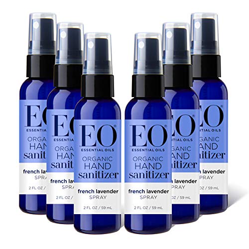 EO Organic Hand Sanitizer Spray: French Lavender, 6 count