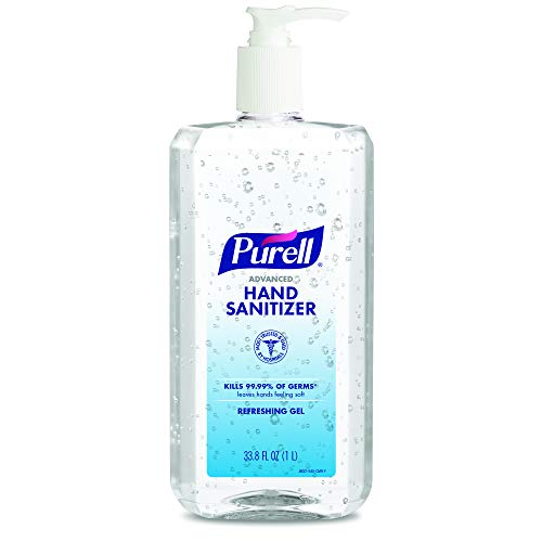 PURELL Advanced Hand Sanitizer Refreshing Gel, Clean Scent, 1 Liter Pump Bottle (Pack of 1) – 9632-04-CMR