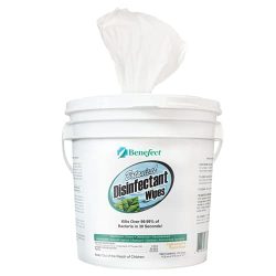 Benefect Botanical Disinfecting Wipes – (250 Wipe Count) Natural, No Residue – Antibacterial Disinfectant, Multi-Surface Cleaning and Sanitizing Wipes