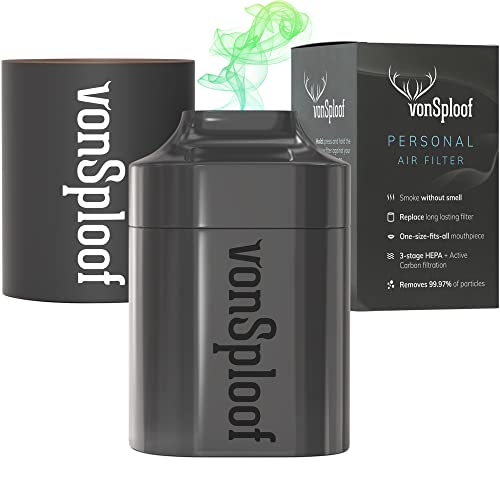 Personal Air Filter Sploof – traps smoke and odor. Easy to use and replaceable filter that can withstand 500+ uses