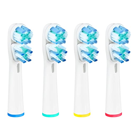 Replacement Toothbrush Heads Compatible with Oral B- Double Clean, Brush Heads Compatible with Braun Oral-B Dual Clean Electric Toothbrush, Fit Pro-Health, White, Vitality and Triump