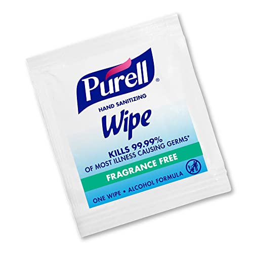 Purell Hand Sanitizing Wipes, Alcohol Formula, Fragrance Free, 300 Count Individually Wrapped Hand Wipes – 9020-06-EC