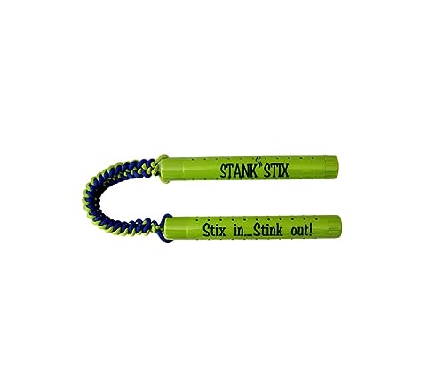 Glovestix StankStix Shoe Deodorizer Liquid Shoe Odor Eliminator, Formerly Called ShoeStix. Non-Toxic Odor Remover for Shoes, Boots, Smelly Gym Bags, Boxing, Lacrosse, Soccer & Hockey Gear, Green/Blue