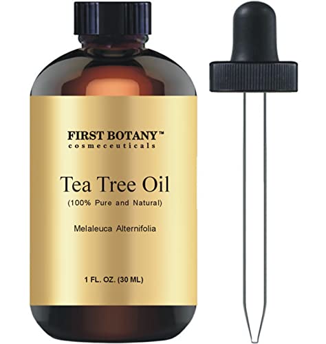 100% Pure Australian Tea Tree Essential Oil with high conc. of Terpinen – A Known Solution to Help in Fighting Acne, Toenail Issues, Dandruff. (1 fl oz)