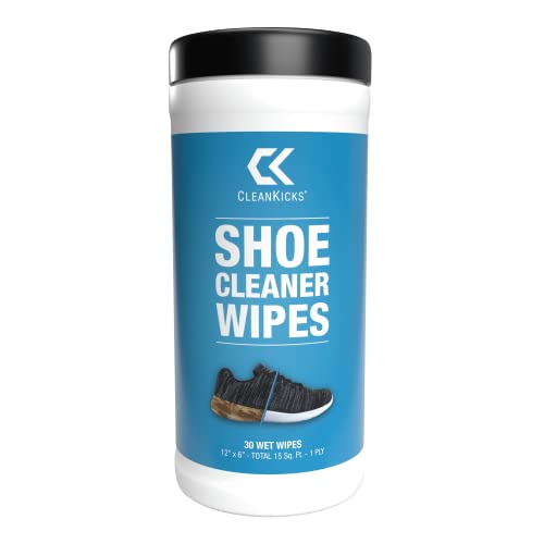 CleanKicks Shoe Cleaner Wipes – Removes Scuffs and Dirt Buildup – (30 Count)