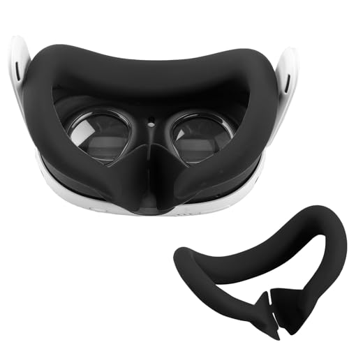 YipuVR Facial Interface & Face Cover Pad Compatible with Oculus/Meta Quest 3 Accessories,Sweat-Proof Face Cushion Cover Quest 3 Accessories