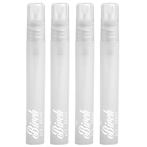 Birch Mini Portable Mist Empty Spray Mister for Craft 10ml (white 4 pk),4 Count (Pack of 1)
