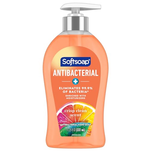 Softsoap Antibacterial Liquid Hand Soap Pump, Crisp Clean – 11.25 fluid ounce