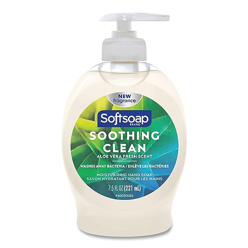 Softsoap Moisturizing Liquid Hand Soap, Soothing Clean Aloe Vera – 7.5 Fl Oz (Pack of 6)
