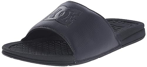 DC Men’s Bolsa Slide Sandal, Black/Black/Black, 11 D US