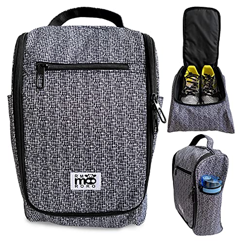 RMMOORORO Water Resistant Shoe Bags With Zipper Pockets Large Size for Travel Sport Storage Packing Organizer
