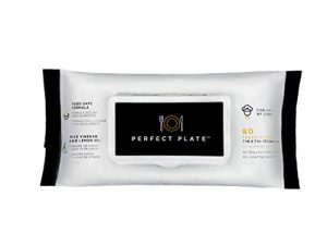 Perfect Plate Plate Cleaning Wipes Pack of 80 Wipes 7″x7″ Wipes Size Effectively touch up and clean the edges around the plate (12 Pack)