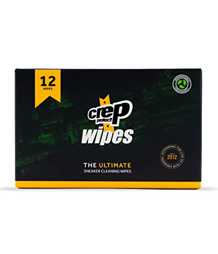Crep Protect Biodegradable Sneaker Cleaning Wipes – Individually Wrapped Shoe Cleaning Wipes (Pack of 12)