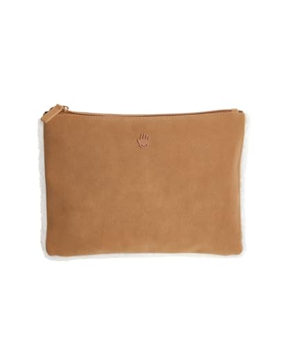 Touchland Limited Edition Vegan Shearling Travel Pouch, Fashion Accessory Mists & Beauty Essential Toiletries