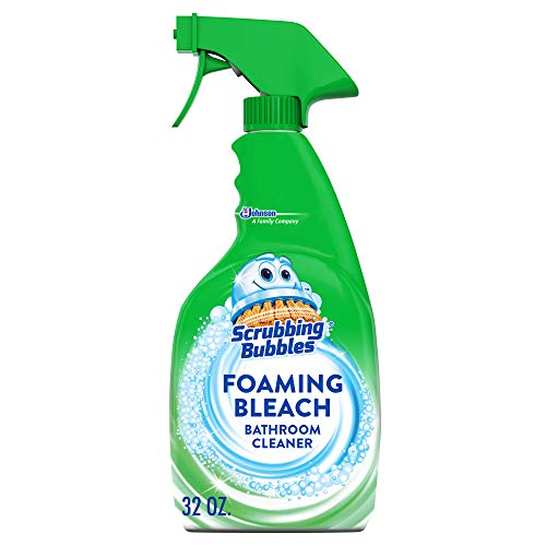 Scrubbing Bubbles Foaming Bleach Bathroom and Shower Cleaner Disinfectant Spray, Helps Erase Mold & Mildew, 32oz