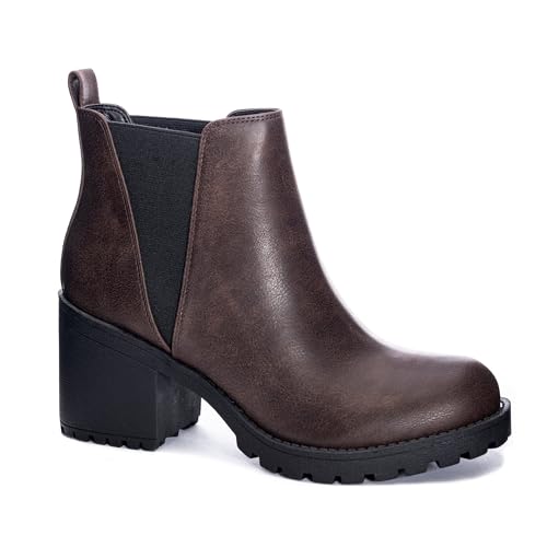 Dirty Laundry by Chinese Laundry Women’s Lisbon Smooth Ankle Boot, Coffee, 7.5