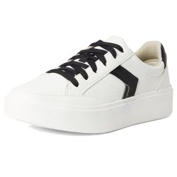 Dr. Scholl’s Womens Madison Lace Sneaker Oxford White/Black Smooth 6 M
