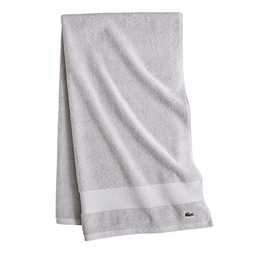 Lacoste Heritage Supima Cotton Bath Sheet, Microchip, 35″ x 70″