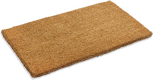 Kempf 1″ Thick Natural Woven Coco Coir Doormat, 24″ x 72″, Heavy-Duty Entrance Mat for Front Door, Entryway & Porch