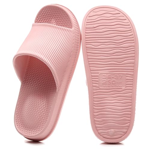 Crazy Lady Cloud Slippers for Women and Men Indoor & Outdoor Pillow Slippers Non Slip Quick Drying Shower Slides Bathroom Sandals Light Weight EVA Platform Environmental Friendly Casual Shoes,