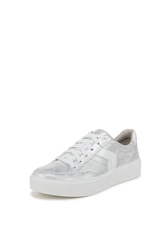 Dr. Scholl’s Women’s Madison Lace Sneaker Oxford Sneaker Silver 9.5 M