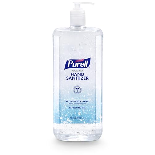 PURELL Advanced Hand Sanitizer Refreshing Gel, Clean Scent, 1.5 Liter Pump Bottle (Pack of 1) – 5015-04