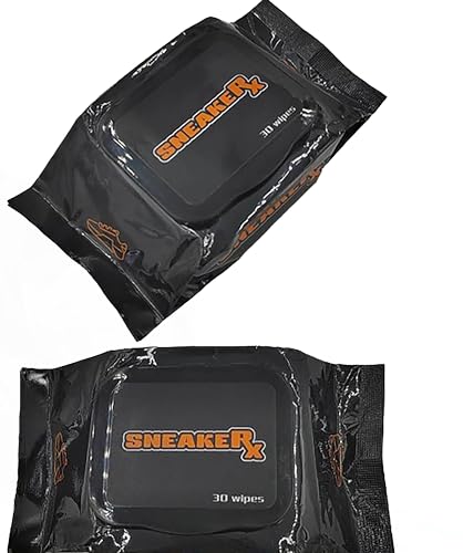 Shoe Wipes 2 Pack (60 Count) – Sneaker Cleaner Wipes, Quick Stain Remover for Shoes, Portable Disposable Travel Wipes for Sneakers