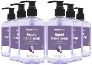Amazon Basics Original Fresh Liquid Hand Soap with Moisturizers, 7.5 Fl Oz (Pack of 6)